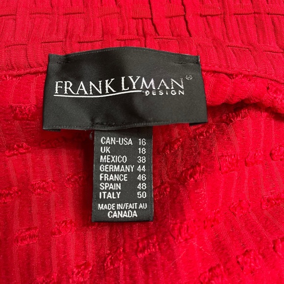 Frank Lyman Design Red Jacket Size 16 - Picture 12 of 13